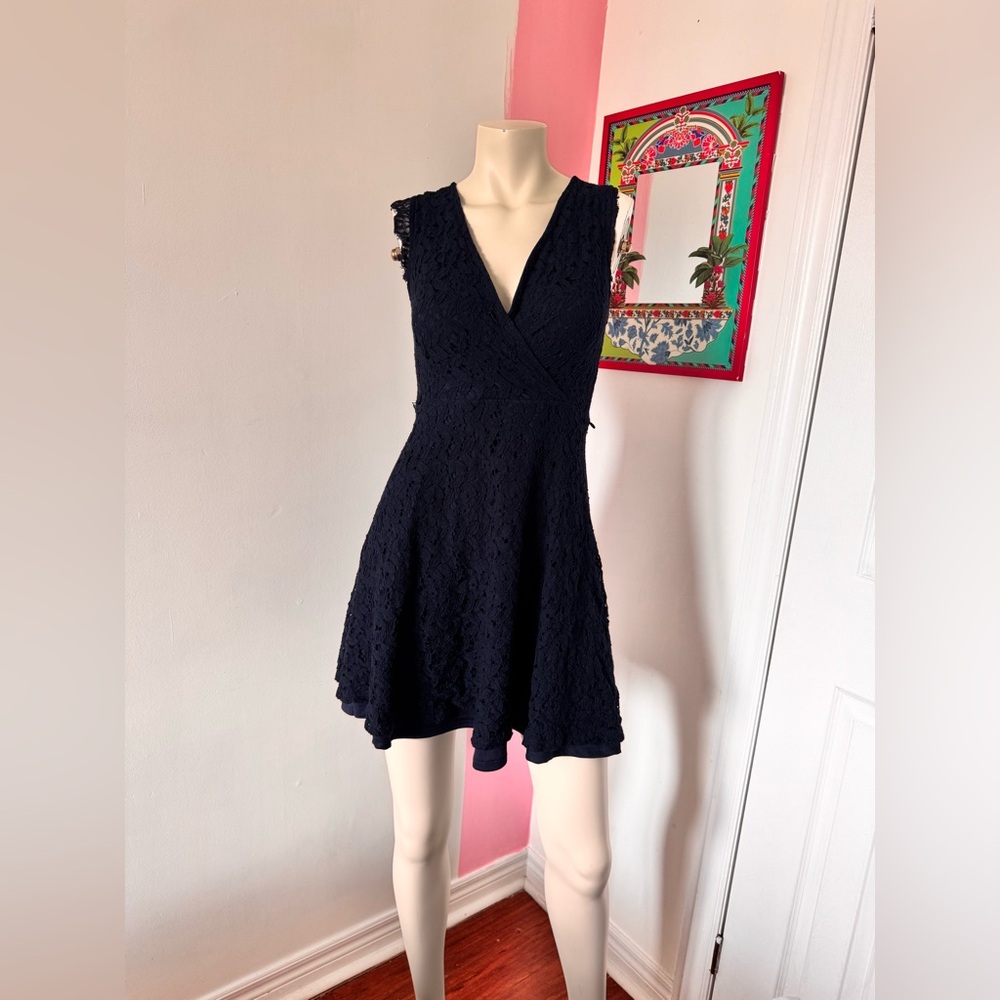 Sleeveless Dark Blue Dress